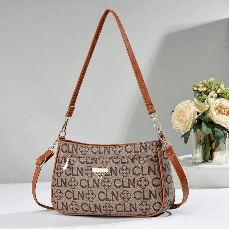 Luxury Pattern Crossbody Shoulder Bag – Elegant Women’s Designer Handbag with Adjustable Strap