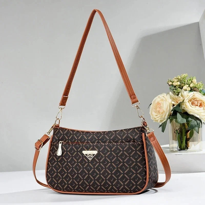 Luxury Pattern Crossbody Shoulder Bag – Elegant Women’s Designer Handbag with Adjustable Strap