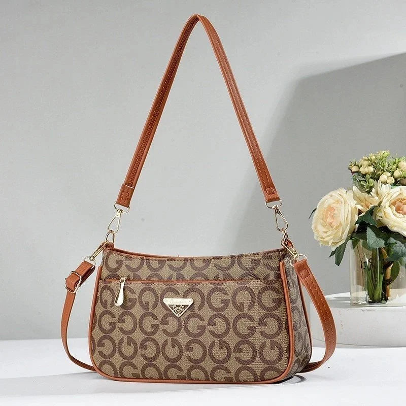 Luxury Pattern Crossbody Shoulder Bag – Elegant Women’s Designer Handbag with Adjustable Strap