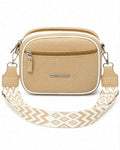 Women's Premium Brown Crossbody Shoulder Bag | Stylish PU Leather Sling Bag | Adjustable Wide Strap | Double Zip Casual Messenger Bag for Girls | Buy 2 Get 10% More Discount !