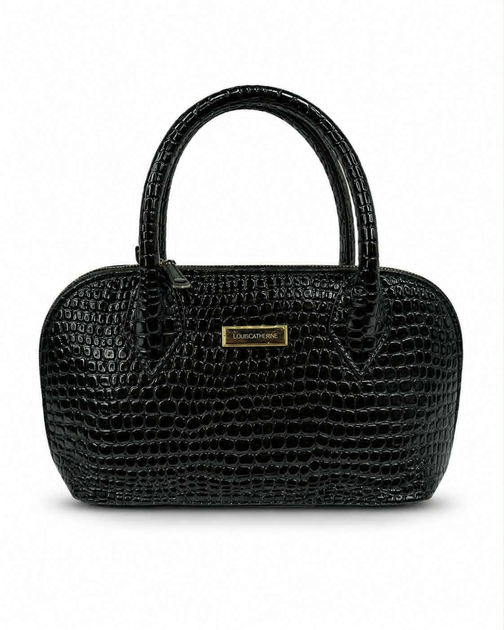 Elegant Crocodile-Embossed Women’s Handbag – Structured Luxury Tote