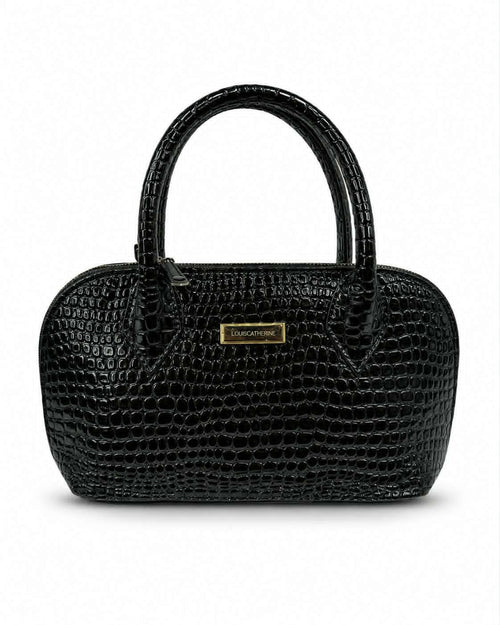 Elegant Crocodile-Embossed Women’s Handbag – Structured Luxury Tote