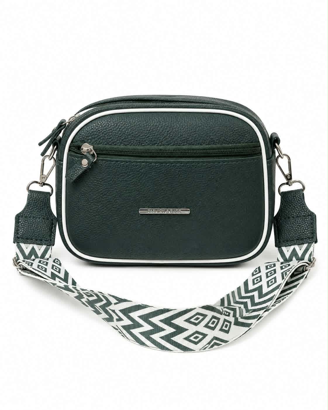 Women's Premium Brown Crossbody Shoulder Bag | Stylish PU Leather Sling Bag | Adjustable Wide Strap | Double Zip Casual Messenger Bag for Girls | Buy 2 Get 10% More Discount !
