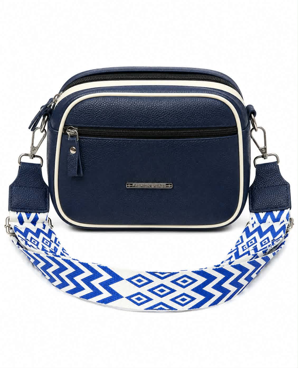 Women's Premium Brown Crossbody Shoulder Bag | Stylish PU Leather Sling Bag | Adjustable Wide Strap | Double Zip Casual Messenger Bag for Girls | Buy 2 Get 10% More Discount !