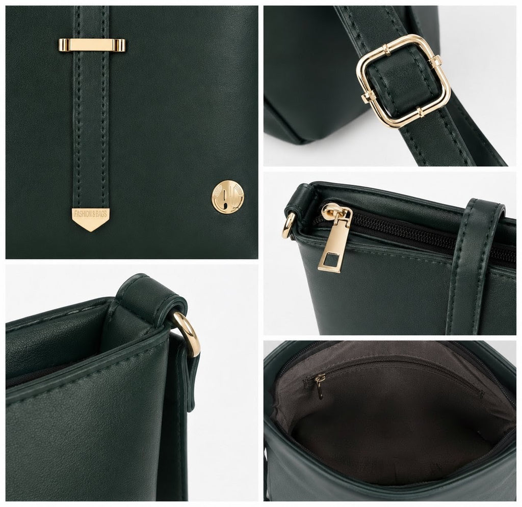 Elegant Women's Crossbody Shoulder Bag | Premium PU Leather For Girls