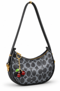 Stylish Women’s Shoulder Bag with Cherry Charm | Trendy Crossbody Handbag