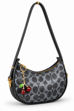 Stylish Women’s Shoulder Bag with Cherry Charm | Trendy Crossbody Handbag
